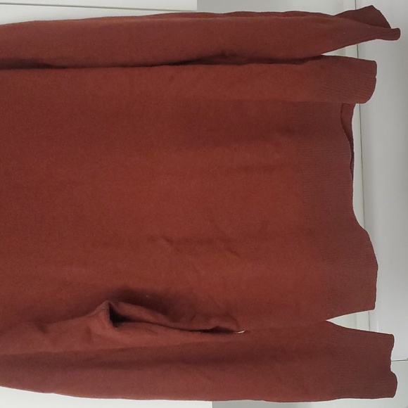 Banana Republic XL Flipucci Mens Swester Rust Color Fine Italian Yarn Wool Sim - Picture 7 of 13